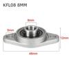 8mm 10mm 12mm 15mm Rhombic Thrust Bearing Pillow Block Bearing KFL08 KFL10 KFL12 KFL15 ZINC Alloy