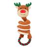 Interactive Squeaky Rope Dog Toy Plush Chew Toy with Sound Dental