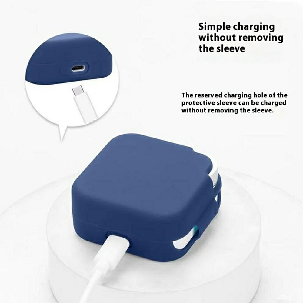 For Nothing CMF Buds 2a Silicone Case Wireless Earphones Protective Cover with Anti-Lost Buckle