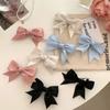 Colorful Bow Hair Clips Satin Ribbon Hair Accessories Trendy Ribbon Bow Hair Clips Women