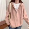 2024 Autumn Women Sweater Coat Zipper Knitting Basic Fashion Cardigan Long Sleeve Loose Casual Coat