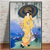 Japanese Geisha Women Painting Anime Posters Printing Wall Art Oil Painting Murals Living Room Home Wall Decoration Pictures