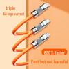 120W JIKE 3-in-1 Fast Charging Cable for Huawei, Android, and Apple Devices