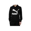Puma Large Logo Drawstring Hoodie Unisex Hoodies Black 579071-01