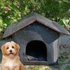 Black Waterproof Dog House Oxford Cloth And Sponge Material Three Models To Choose From Outdoor Cat House