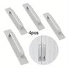 4pcs Wooden Door Window Handle Aluminum Alloy Balcony Glass Move Self-adhesive Surface Mounted Small Handle and Pull Knob Alloy Push