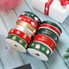 10 Yards/roll Christmas Grongrain Ribbon for Christmas Decoration DIY Gift Wrapping Christmas Ribbon