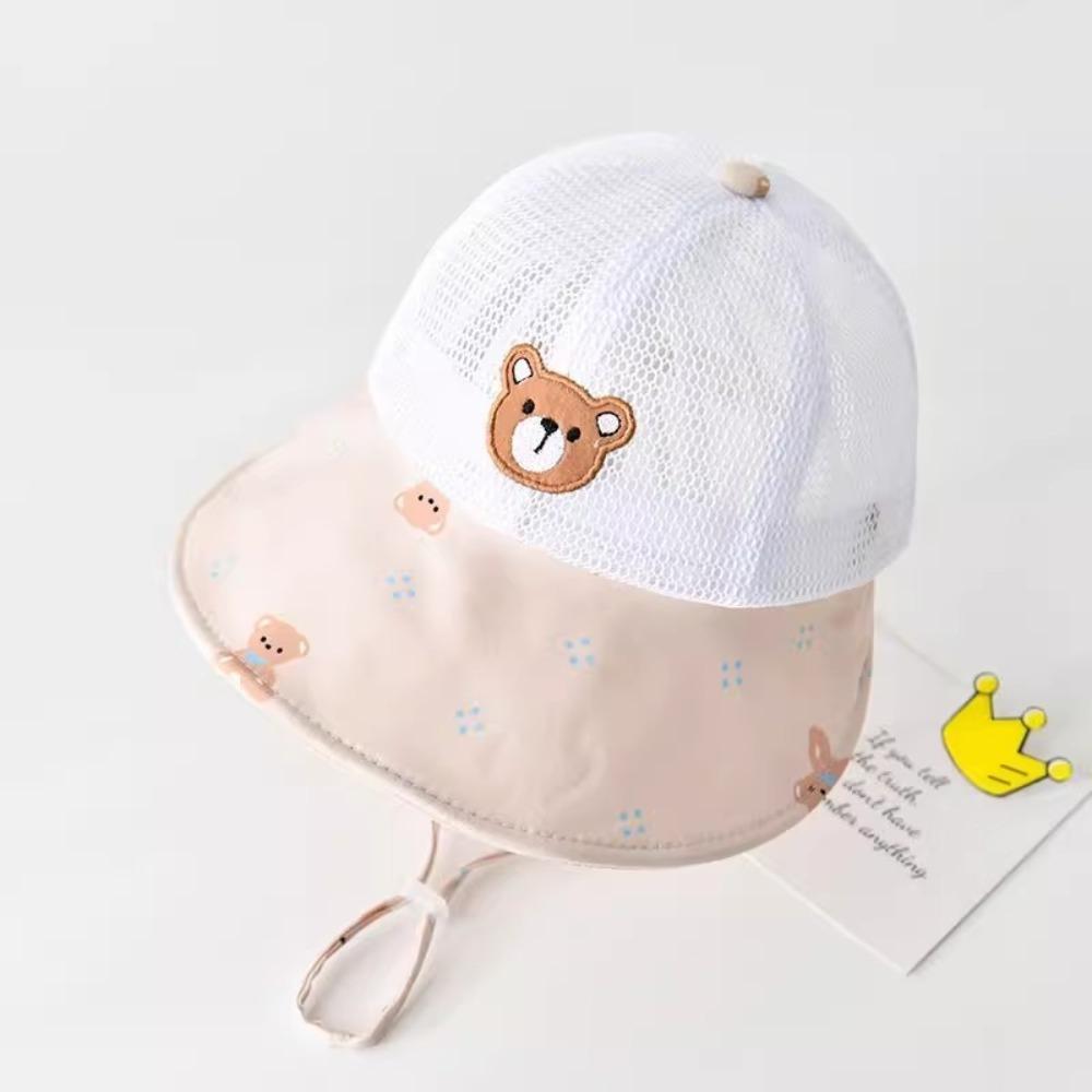 Adjustable Baseball Hat Cute Bear Peaked Cap New Trucker Hat Boys Girls