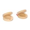 Pair of Castanets Wooden Castanet Finger Clappers Musical Instrument