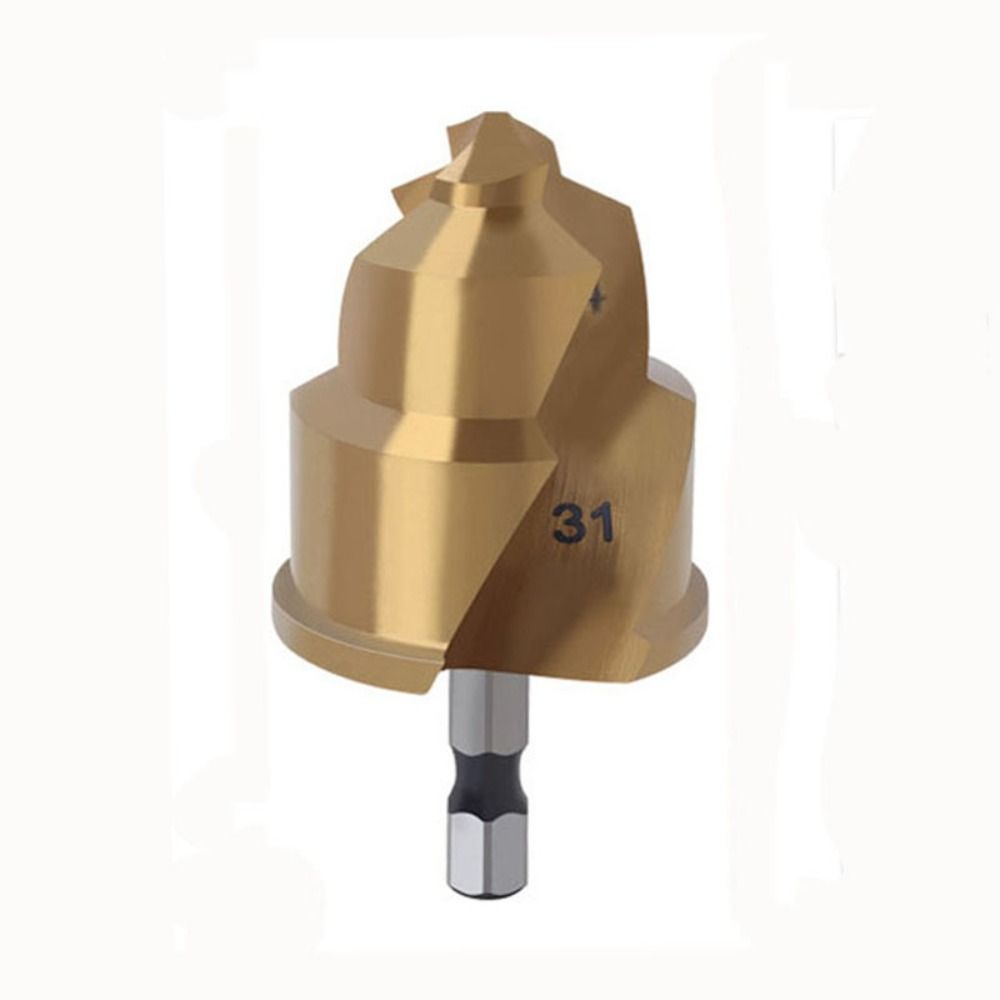 Hex Shank Water Pipe Repair Reamer Set Titanium Plated Stepped Drill Bit PPR Lifting Drill