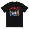 Music Band Gorillazs Punk Rock Print T Shirt 90s Casual Fashion Short Sleeve Plus Size T Shirt Unisex