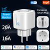 Smart WiFi Plug EU 16A/20A Tuya Power Monitor Socket with Timer and Voice Control AC 100-240V for Alexa Google Assistant Smart Life APP