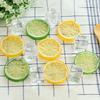 10PCS Artificial Fruit Slice Fake Photography Slice Table Cabinets Yellow Color