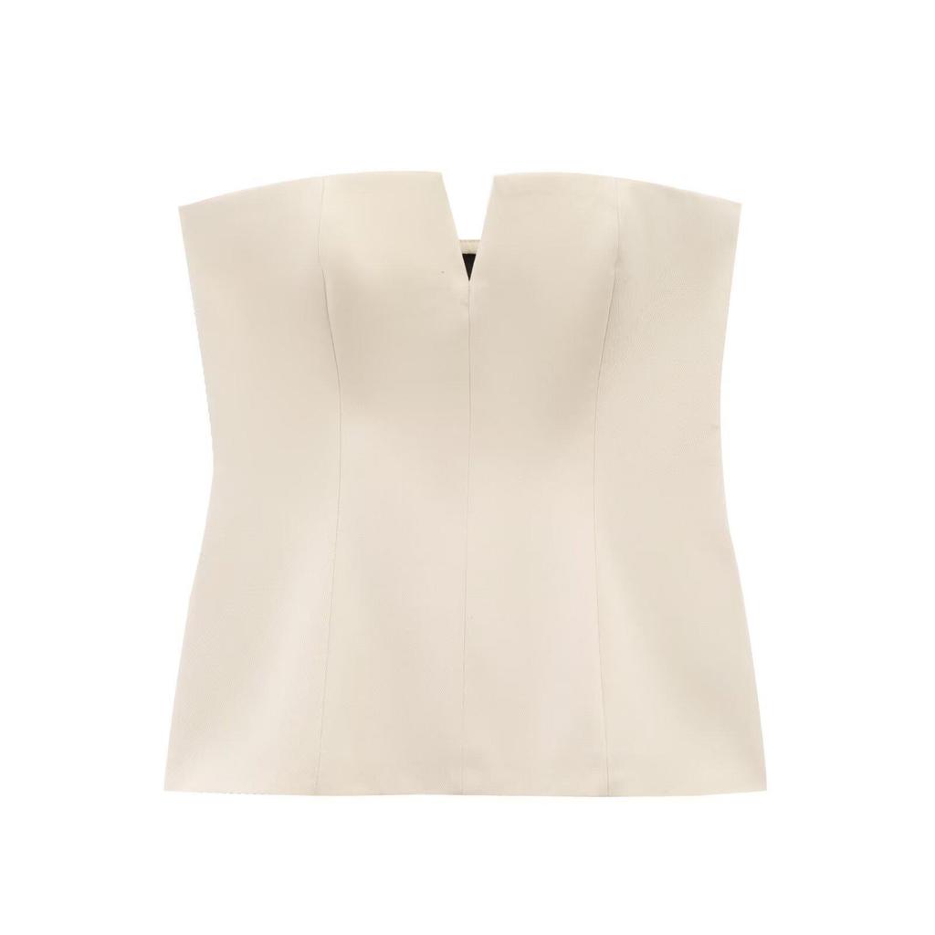 2025 Spring Women's European & American Strapless Slim-Fit Top