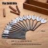 Titanium Coated Spade Durable Woodworking Tool Hand Drill Bits High-carbon Steel Wood Flat Drills