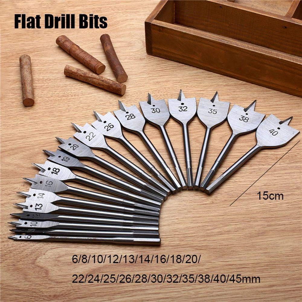 Titanium Coated Spade Durable Woodworking Tool Hand Drill Bits High-carbon Steel Wood Flat Drills