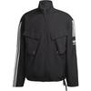 Originals Trefoil Parley TT Stripe Print Logo Zip-Up Jacket Men Outerwear Black HN7030