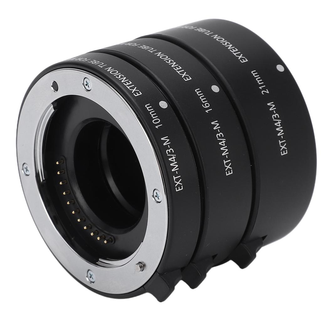 10mm 16mm 21mm Close Shot Adapter Ring Auto Focus Extension Tube for Olympus M43 Mount