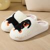New Autumn and Winter Male and Female Couples Cute Cartoon Puppy Cotton Slippers Home Indoor Non-slip Cotton Slippers