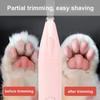 Pet Paw Hair Trimmer Shaver Cat Hair Trimmer Groomer Dog Paw Bottom Tool Clipper Electric Hair Clipper with Light