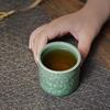 Chinese Style Simple Jade Auspicious Cloud Master Single Cup Retro Yue Kiln Celadon Tea Set Tea Cup Personal Kung Fu Sample