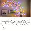 1pc Willow Vine Lights USB DIY 8 Modes Twinkle Vine Light 1.8M/5.9FT 96LEDs For Walls Bedroom Christmas Wedding Outdoor Decor