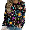 Retro Groovy Hippy Hoodies Female Paisley Floral Print Harajuku Casual Hoodie Winter Long Sleeve Pretty Design Tops 2XL 3XL