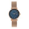 Skagen Women's Watch, Rose Gold/Blue, One Size, Signatur Lille