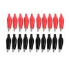 20 Pcs Alligator Clip 44mm Clamp Test Test Probe Black +red Large Size Honesty
