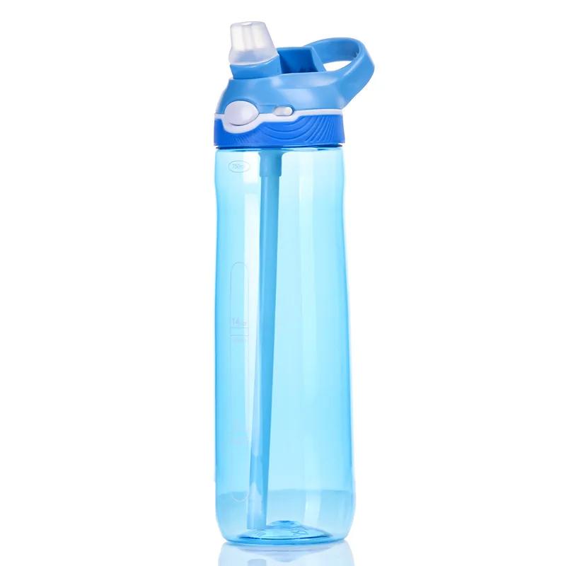 750ml/1000ml Tritan Material Water Bottle With Straw Eco-Friendly Durable Gym Fitness Outdoor Sport Shaker Drink Bottle