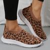 Shoes Fashion Women Sport Summer Mesh Leopard Solid Color Casual Ladies Vulcanized Shoe Breathable Flats Zipper Female Sneakers