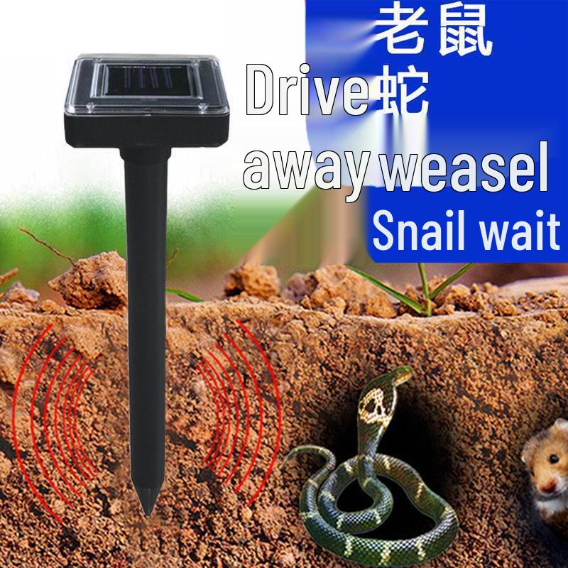 Solar-Powered Ultrasonic Pest Repeller for Mice, Snakes, and Insects - High Power for Outdoor and Farm Use