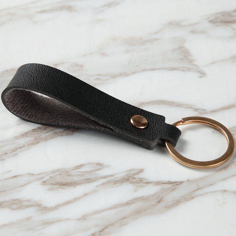 PU Leather Card Holder Keychain Key Ring Door Lock Access Tags ID Card Case Keychain Access Card Bag Key Tag Ring