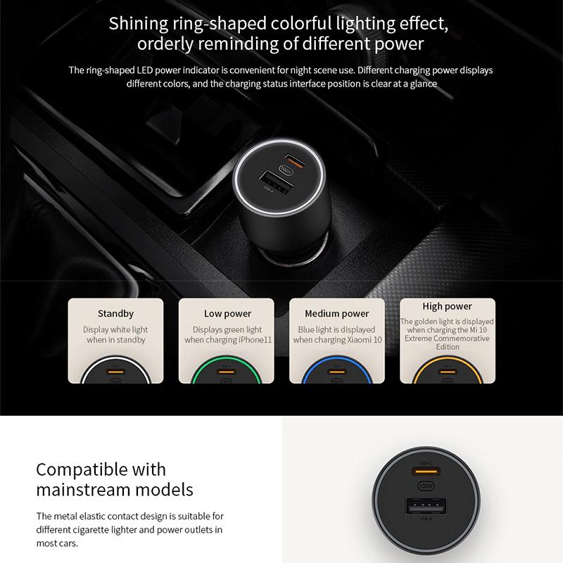 Xiaomi Mi Car Charger, 100W