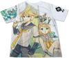 VOCALOID Kagamine Rin and Len 10th Anniversary Shop Limited Full Graphic White Free Size Kagamine Rin Kagamine Len Single Item T-shirt & (A/Rin Crown)