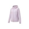 Li Ning Fitness Series Solid Color Hooded Cardigan Sports Sweatshirt Women Sweatshirt Silk-Purple AWDT776-2