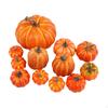 12Pcs Artificial Pumpkins Decorative Orange Realistic Photography Props Foam