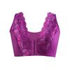 Large Size Front Open Buckle Thin Section Bra Lace Sexy Non-steel Ring Gathered Non-marking Undershirt Ladies Underwear