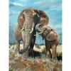 DIY Elephant 5D Diamond Painting Full Round Drill Animal Diamond Embroidery Cross Stitch Mosaic Kits Wall Art Gift Home Decor