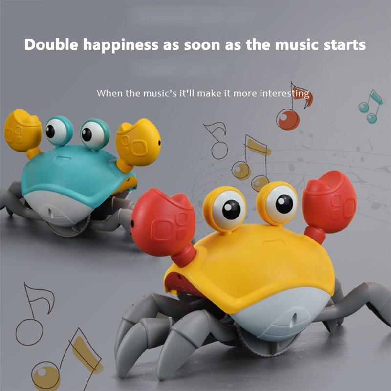 Kids Induction Escape Crab Octopus Crawling Toy Baby Electronic Pets Musical Toys Educational Toddler Moving Toy Christmas Gift