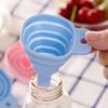 Kitchen Supplies Mini Foldable Silicone Funnel Filling Empty Bottle Portable Folding Funnels for Oil Sauce Kitchen Accessories