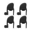 4pcs Pontoon Boat Clips Boat Accessories Nylon Versatile Boat Bumper Hangers for 1in and 1.25in Rectangular Tube for 3
