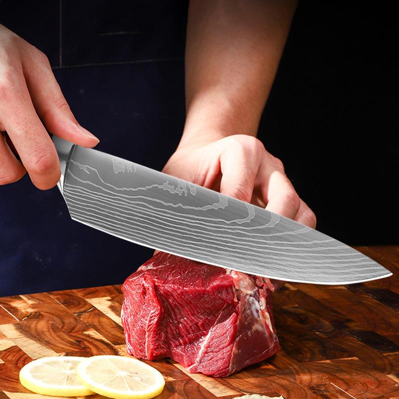Stainless Steel 8 Inch Kitchen Chef Knife Slicing Knife Vegetable Knives Cutting Knife Kitchen Knives Tool