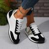 2024 Shoes Female Lace Up Women's Vulcanize Shoes Plus Size Women Sneakers Round Toe Mixed Colors Flat with Ladies Casual Shoes