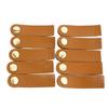 10 Sets Sew On Genuine Leather Snap Buckle DIY Handcraft Soft Purse Tab Closure for DIY Craft
