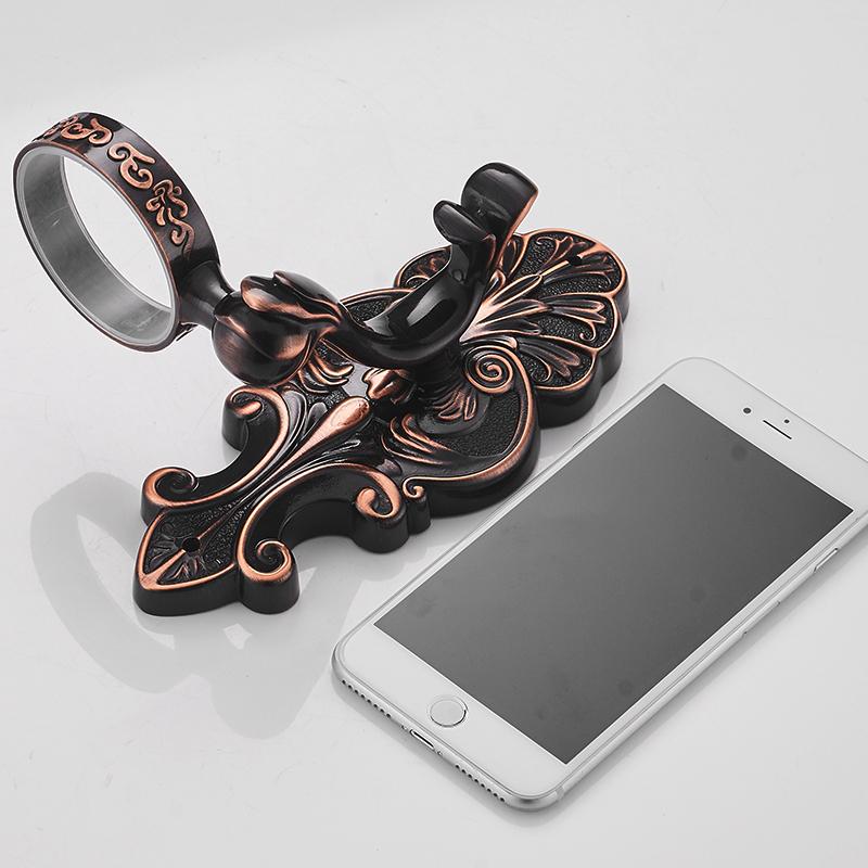 Liquid Soap Dispensers Luxury Black Color Dispenser for Liquid Soap Dispenser Wall Mounted With Frosted Glass Container WF-88818