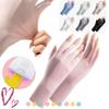 1 Pair Fingerless Gloves Summer Sunscreen Uv Protection Multicolor Gloves Woman Driving Gloves Stretch Female Touchscreen Ice