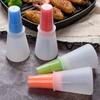 1pc Silicone Oil Bottle Brush with Measurement Markings Non-Stick Grill Brush for BBQ, Grilling, and Outdoor Cooking - Perfect for Baking Tools