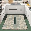 Kitchen Mat Water Absorption, Oil Absorption and Dirt Resistance Mat Area Rugs Carpets for Kitchen Bath Mat Entrance Door Mat