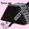 Large Capacity Oil-Based Broad Tip Double-Ended Marker Pen for Stationery and Logistics.